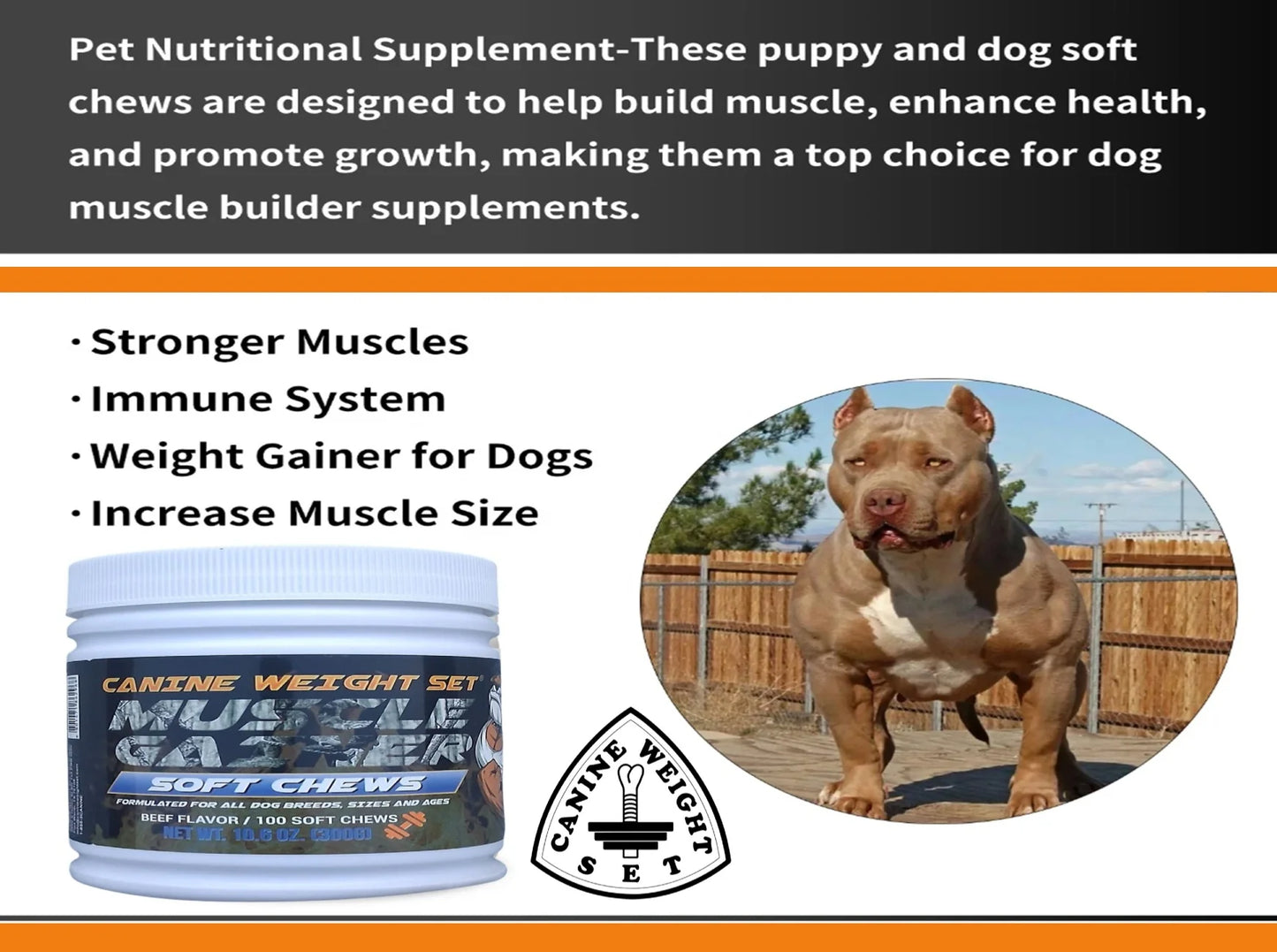 Muscle Gainer Dog Treats Soft Chew