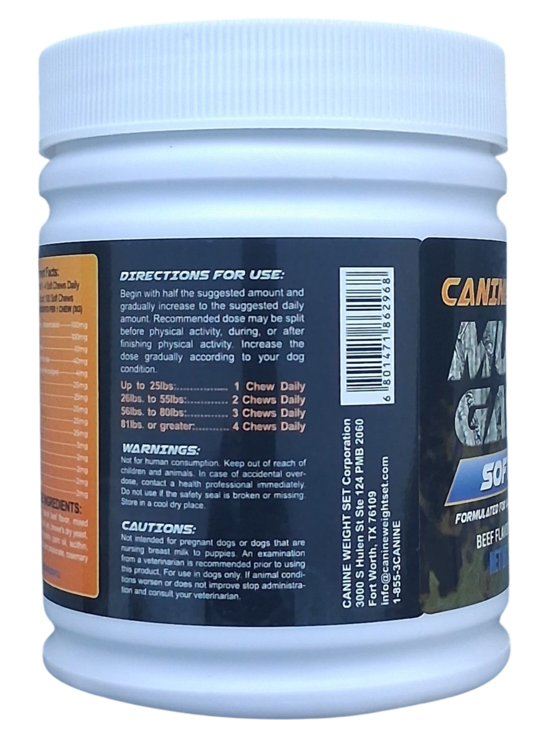 Muscle Gainer Dog Treats Soft Chews