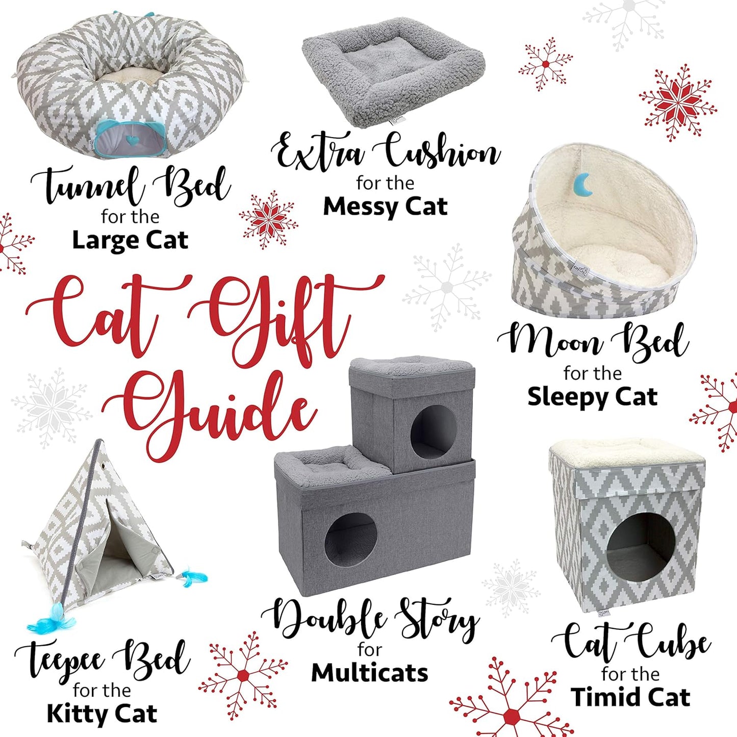 Large Cat Tunnel Bed, Cat Bed, Pop up Bed, Cat Toys, White